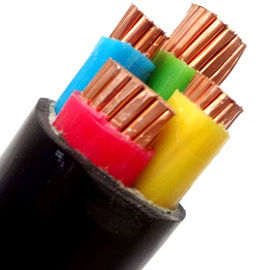 Το μαύρο PVC 4 πυρήνων μόνωσε το μονωμένο Xlpe τυλιγμένο PVC καλώδιο καλωδίων χαλκού